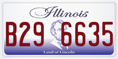IL license plate B296635