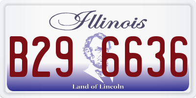 IL license plate B296636