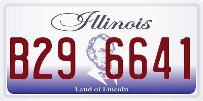 IL license plate B296641