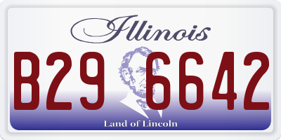 IL license plate B296642