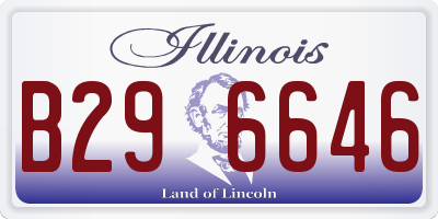 IL license plate B296646