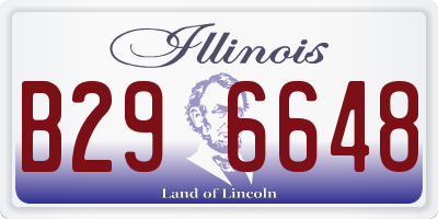 IL license plate B296648