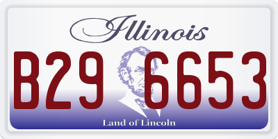 IL license plate B296653