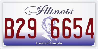 IL license plate B296654
