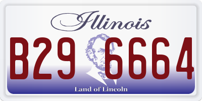 IL license plate B296664