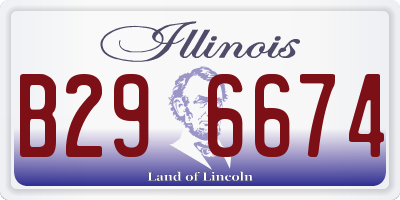 IL license plate B296674
