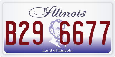 IL license plate B296677
