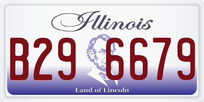 IL license plate B296679