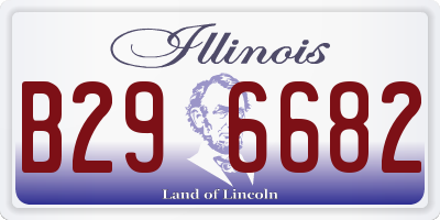 IL license plate B296682