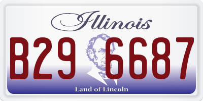 IL license plate B296687
