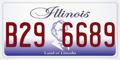 IL license plate B296689