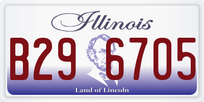 IL license plate B296705
