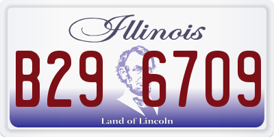 IL license plate B296709