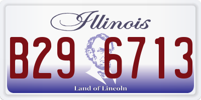 IL license plate B296713