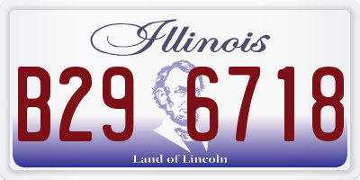 IL license plate B296718