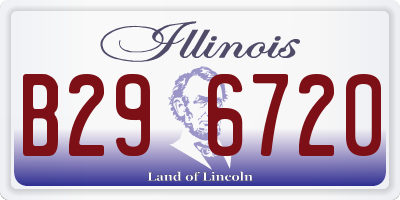 IL license plate B296720