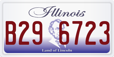 IL license plate B296723