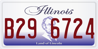 IL license plate B296724