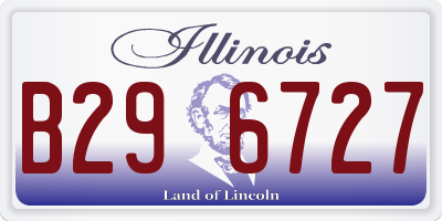 IL license plate B296727