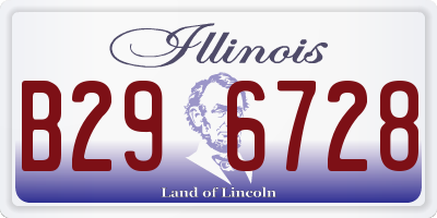 IL license plate B296728