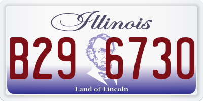 IL license plate B296730