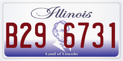 IL license plate B296731