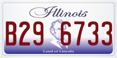 IL license plate B296733