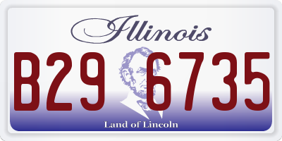IL license plate B296735