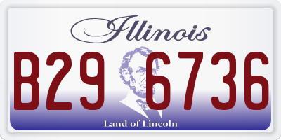 IL license plate B296736