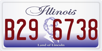 IL license plate B296738