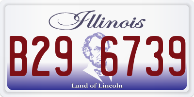 IL license plate B296739