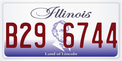 IL license plate B296744