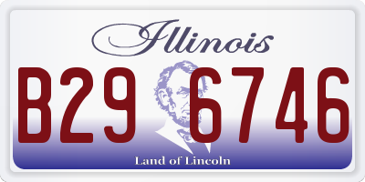 IL license plate B296746