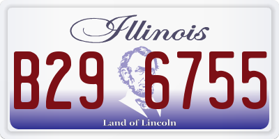 IL license plate B296755