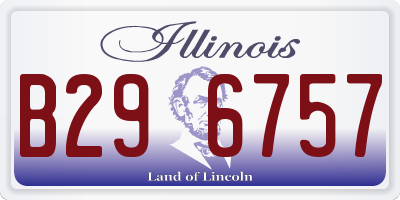 IL license plate B296757