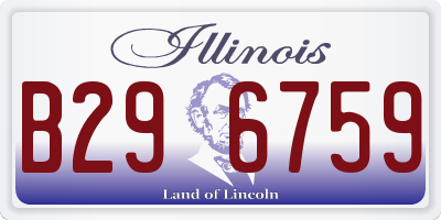 IL license plate B296759