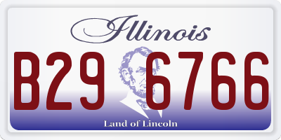IL license plate B296766