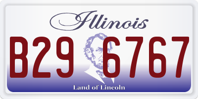 IL license plate B296767