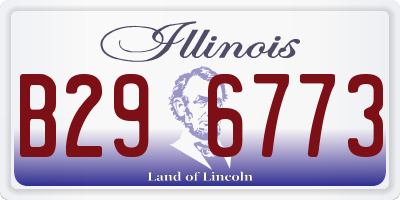 IL license plate B296773