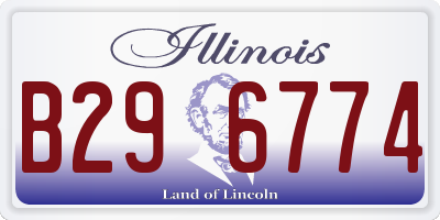 IL license plate B296774