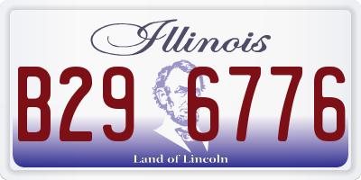 IL license plate B296776