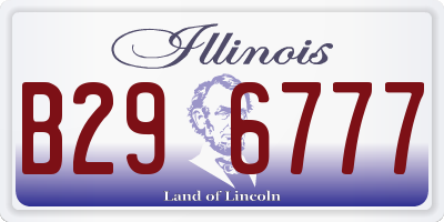 IL license plate B296777