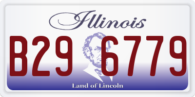 IL license plate B296779