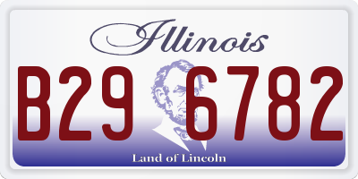 IL license plate B296782
