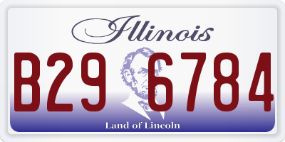 IL license plate B296784