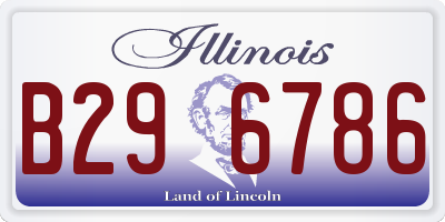IL license plate B296786