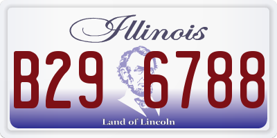 IL license plate B296788