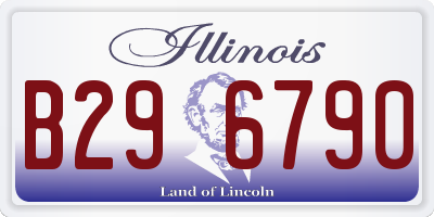 IL license plate B296790