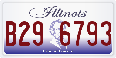 IL license plate B296793