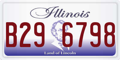 IL license plate B296798
